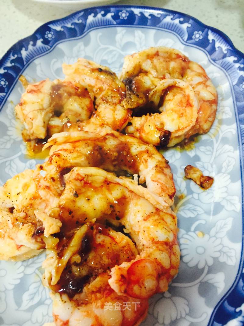 Pan-fried Argentine Red Shrimp recipe