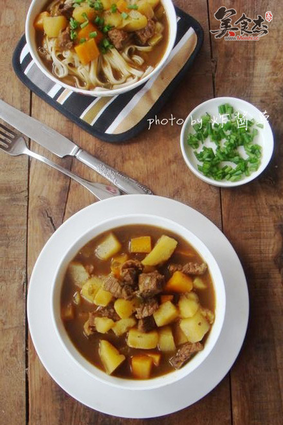 Curry Beef Potatoes recipe