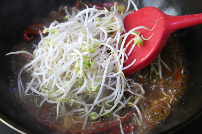 Fried Bean Sprouts with Sweet Potato Vermicelli recipe