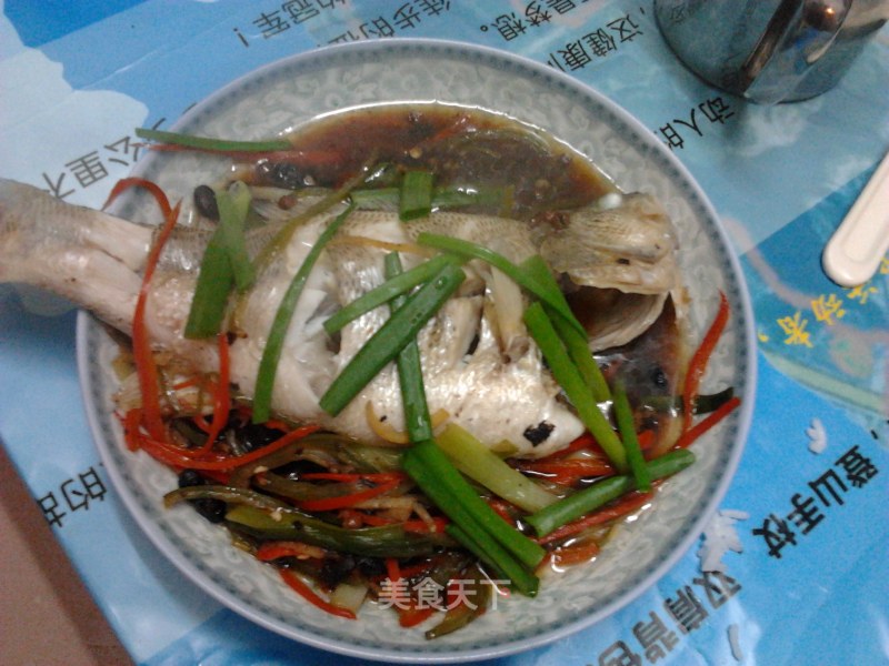 Steamed Sea Bass in Drum Sauce