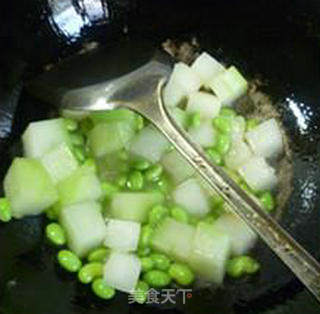 Edamame, Anchovy, Shrimp and Winter Melon recipe