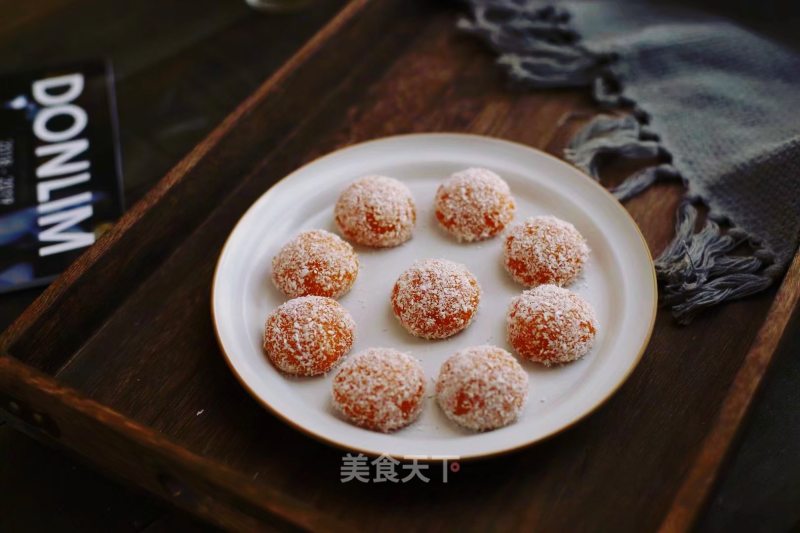 Coconut Pumpkin Glutinous Rice Balls recipe