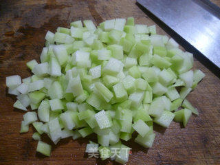 Stir-fried Chayote with Corn Kernels recipe