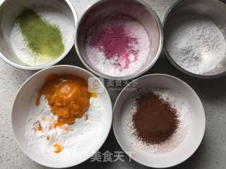 Five-color Glutinous Rice Balls recipe