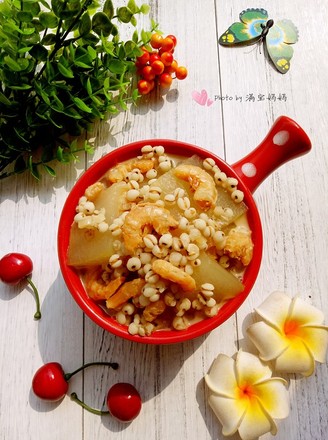 Winter Melon, Sea Rice and Coix Seed Soup recipe