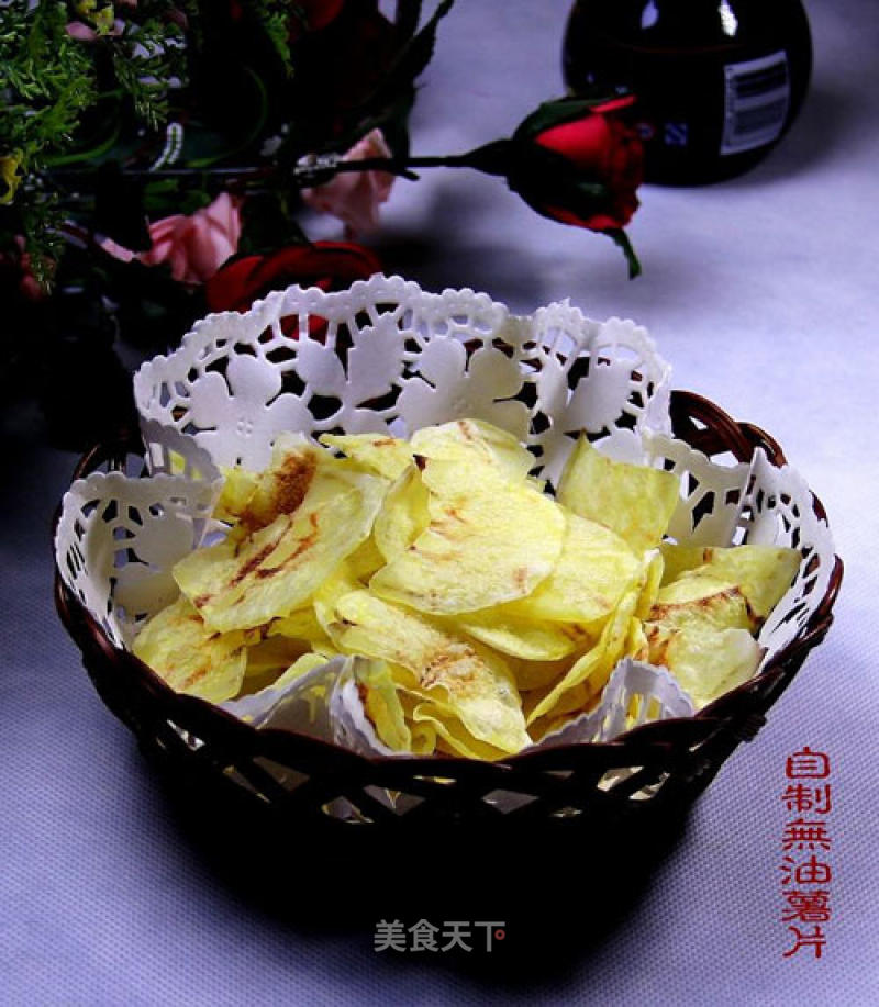 Homemade Oil-free Potato Chips recipe