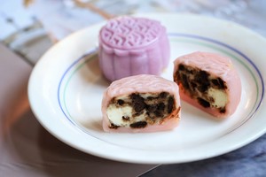 Non-steaming, Sweet and Glutinous Oreo Snowy Mooncakes, Delicious recipe