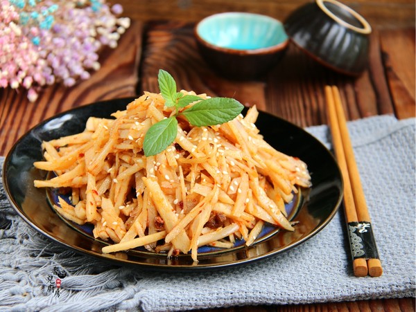 Spicy Lotus Root Silk recipe