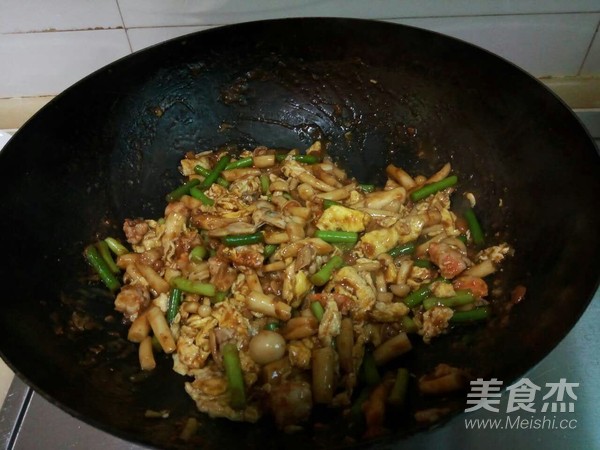 Seafood Green Vegetable Egg Sauce recipe