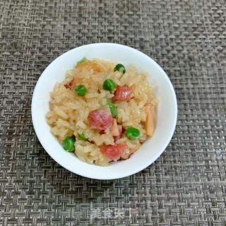 Dried Squid with Sausage and Sticky Rice (rice Cooker Version) recipe