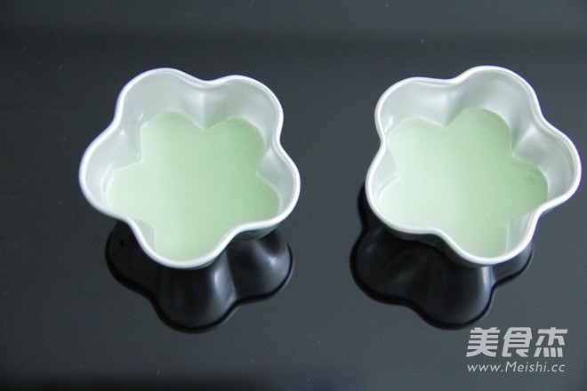 Two-color Matcha Pudding recipe