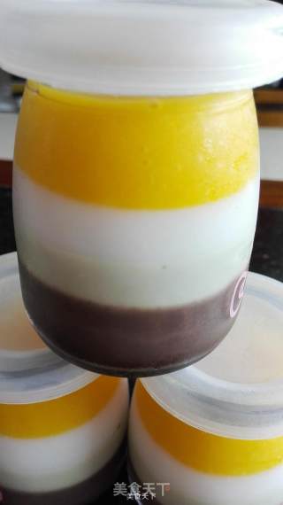 Refreshing Colored Pudding recipe