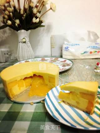 【mango Flowing Heart Cake】 recipe