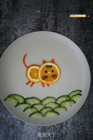 Zoo on The Table-fruit Plate Painting recipe