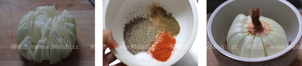 Fried Onion Flowers recipe