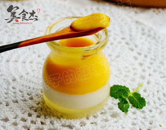 Mango Coconut Milk Two-color Pudding recipe