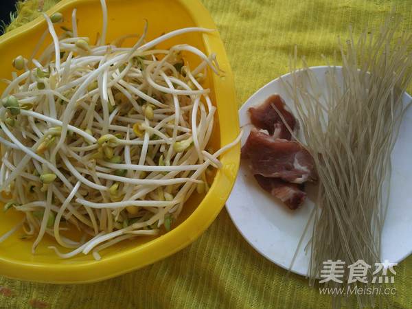 Fried Noodles with Soy Sprouts recipe