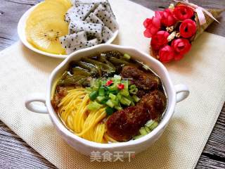 Sauerkraut Beef Brisket Noodle recipe