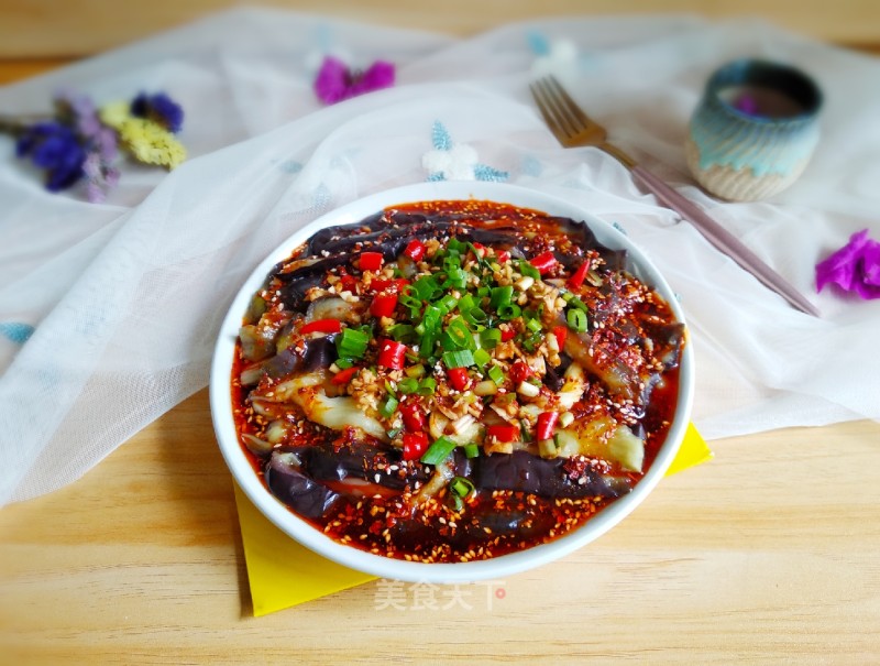 Shredded Eggplant with Cold Dressing recipe