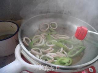 Fried Squid Rings with Green Pepper recipe