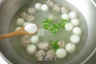 Meatballs, Winter Melon, Vermicelli Soup recipe