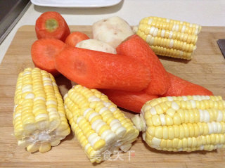 Children's Favorite ---------- Yam Corn Carrot Soup recipe
