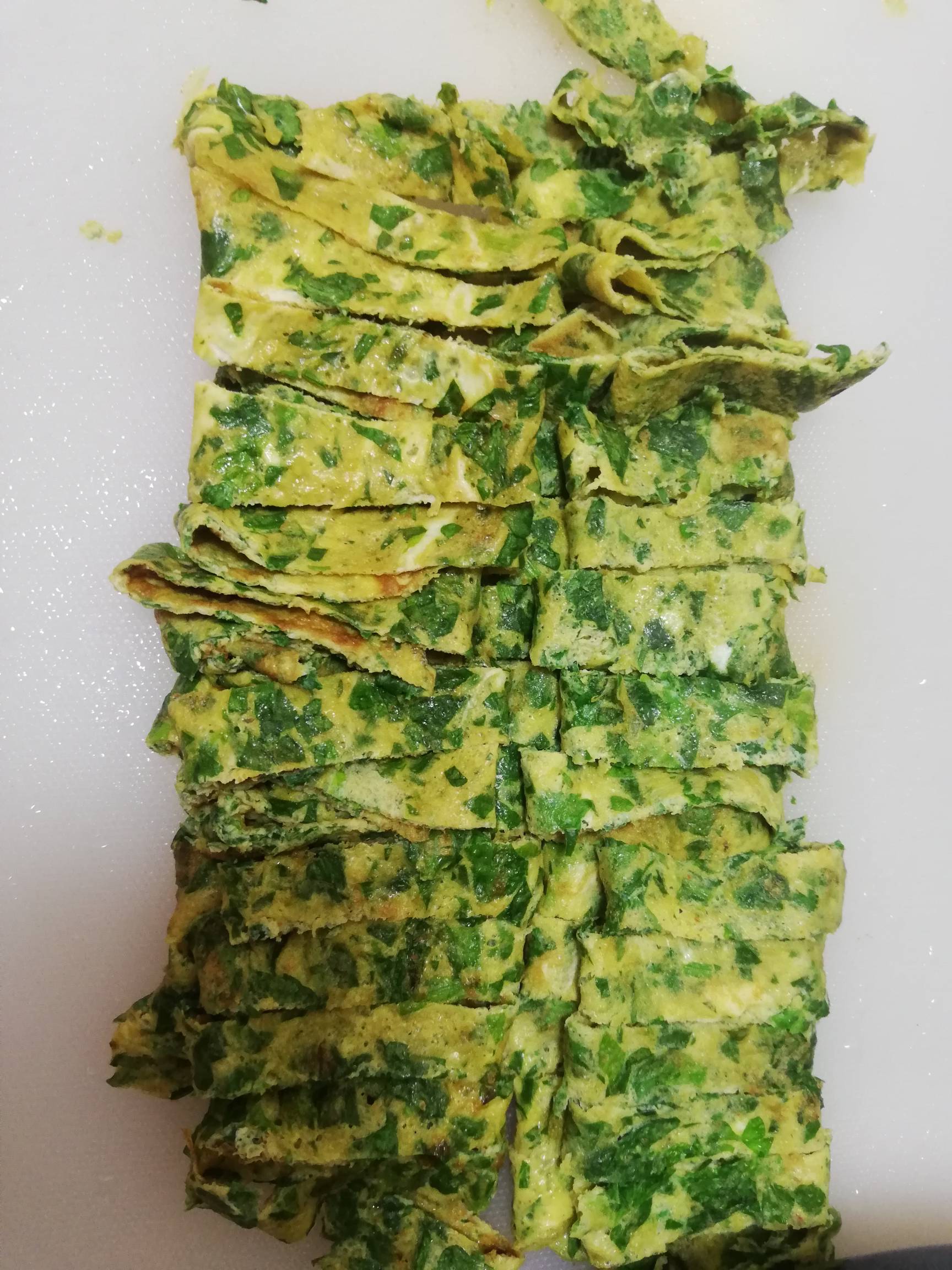 Celery Leaf Omelette recipe