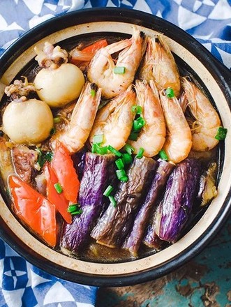 Seafood Eggplant Claypot recipe