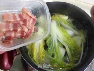 Baby Vegetables, Fungus and Bacon Soup recipe