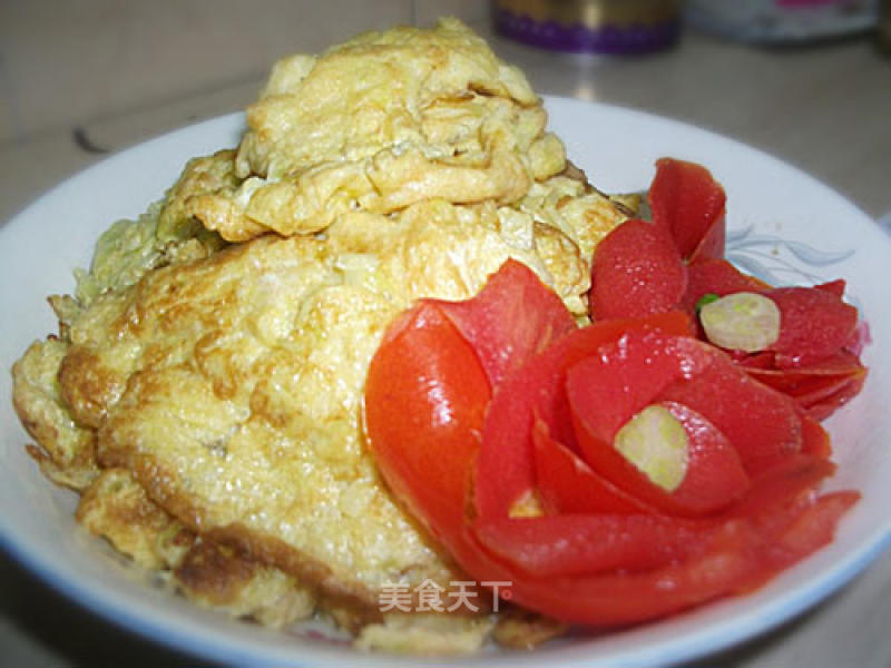 Leek Flower Omelette recipe
