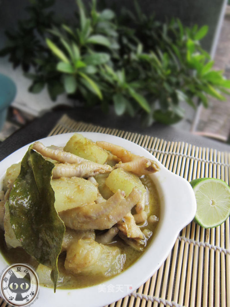 Thai Curry and Winter Melon Chicken Feet