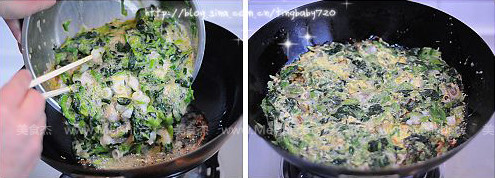 Seafood Spinach Boiled Egg recipe