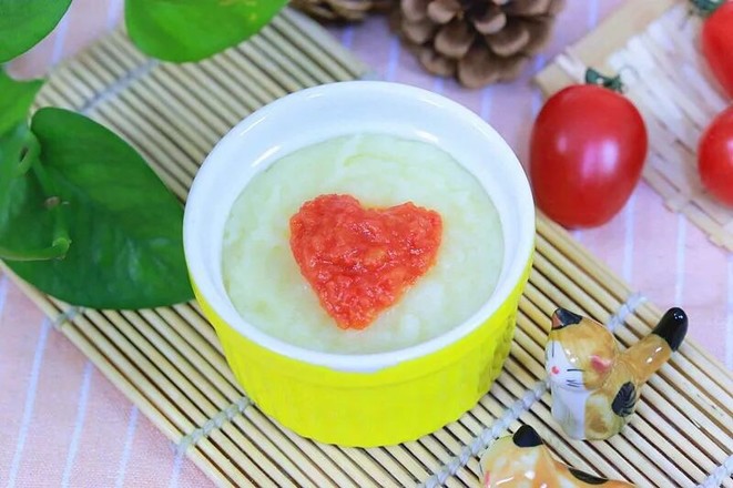 Mashed Potatoes and Tomatoes Baby Food Recipe recipe