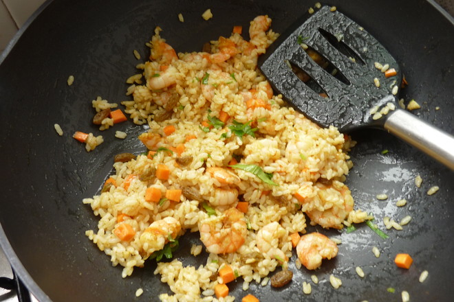 Curry Shrimp Fried Rice recipe