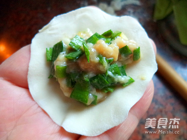 Leek Meat Dumplings recipe