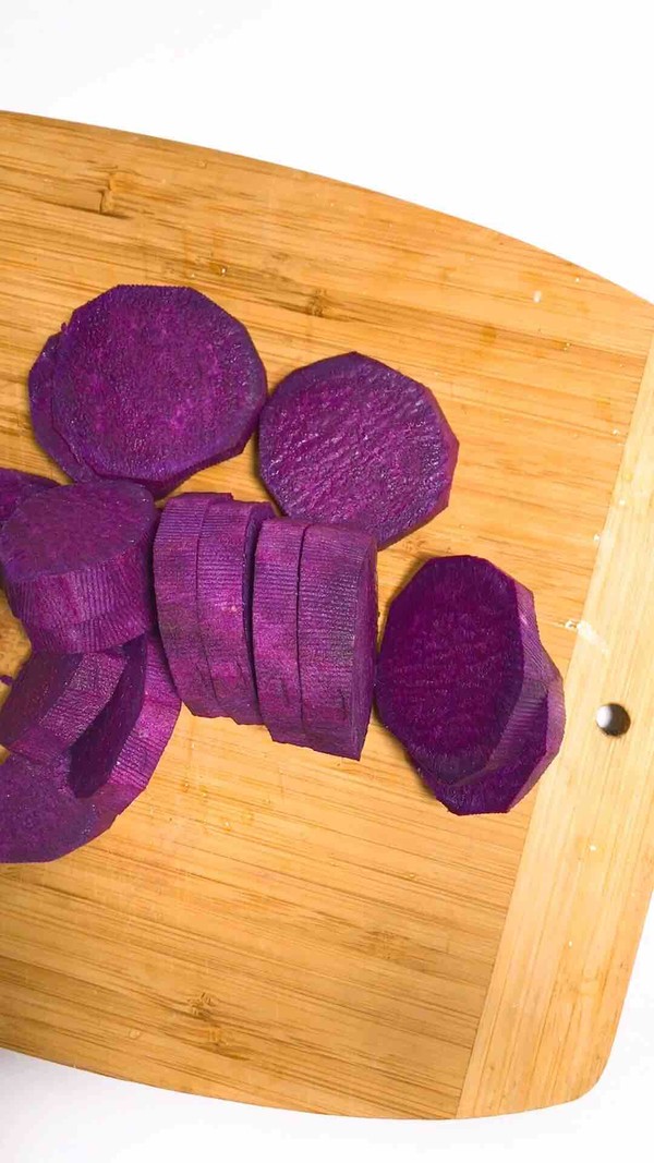 Sesame Purple Potato Cake recipe