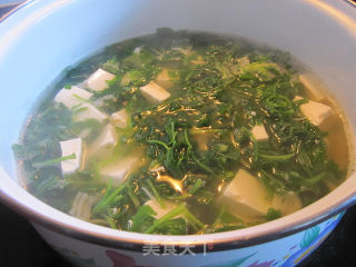 Jiang Yaozhu Shepherd's Purse Tofu Soup recipe