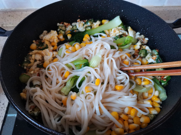 Okra Egg Noodles recipe
