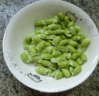 Stir-fried Pork Liver with Edamame and Mushrooms recipe