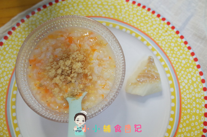 Food Supplement for Over 8 Months: Steamed Cod Fish & Pork Floss Carrot recipe