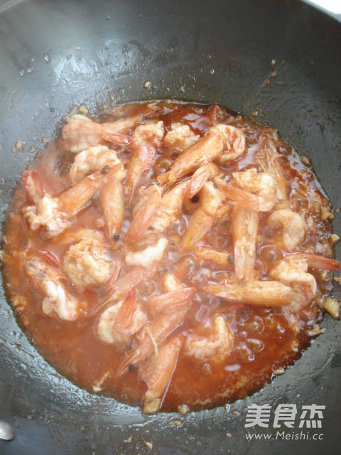 Open Back Shrimp in Garlic Tomato Sauce recipe