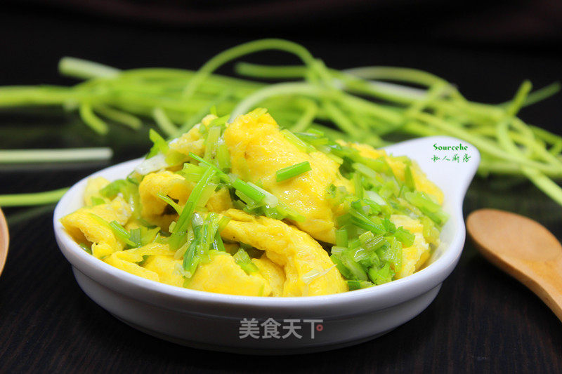 #春食野菜香#wild Onion Fried Egg recipe