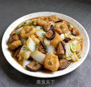 Stir-fried Cabbage with Tofu in Oil recipe