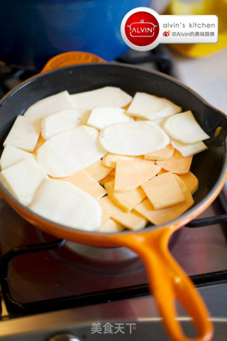 Autumn Fragrant Baked Melon and Potato Vegetables recipe