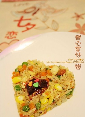 Sweet Egg Fried Rice recipe