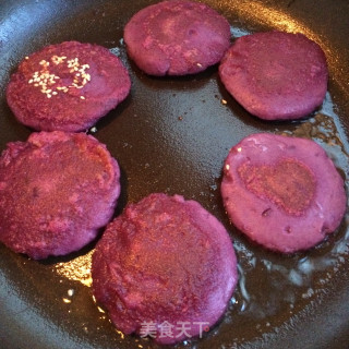 Fried Purple Potato Cake recipe