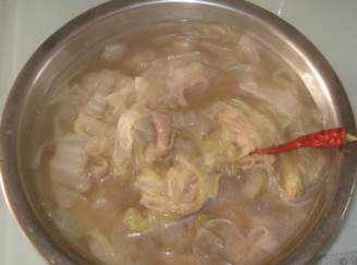 Stewed Large Intestine with Cabbage Vermicelli recipe