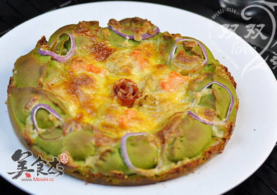 Spinach Seafood Pizza recipe