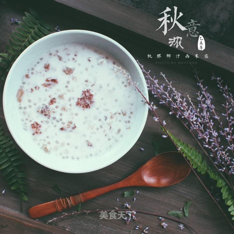 Peach Gum Coconut Sago recipe
