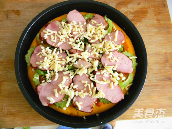 Pumpkin Ham Pizza recipe